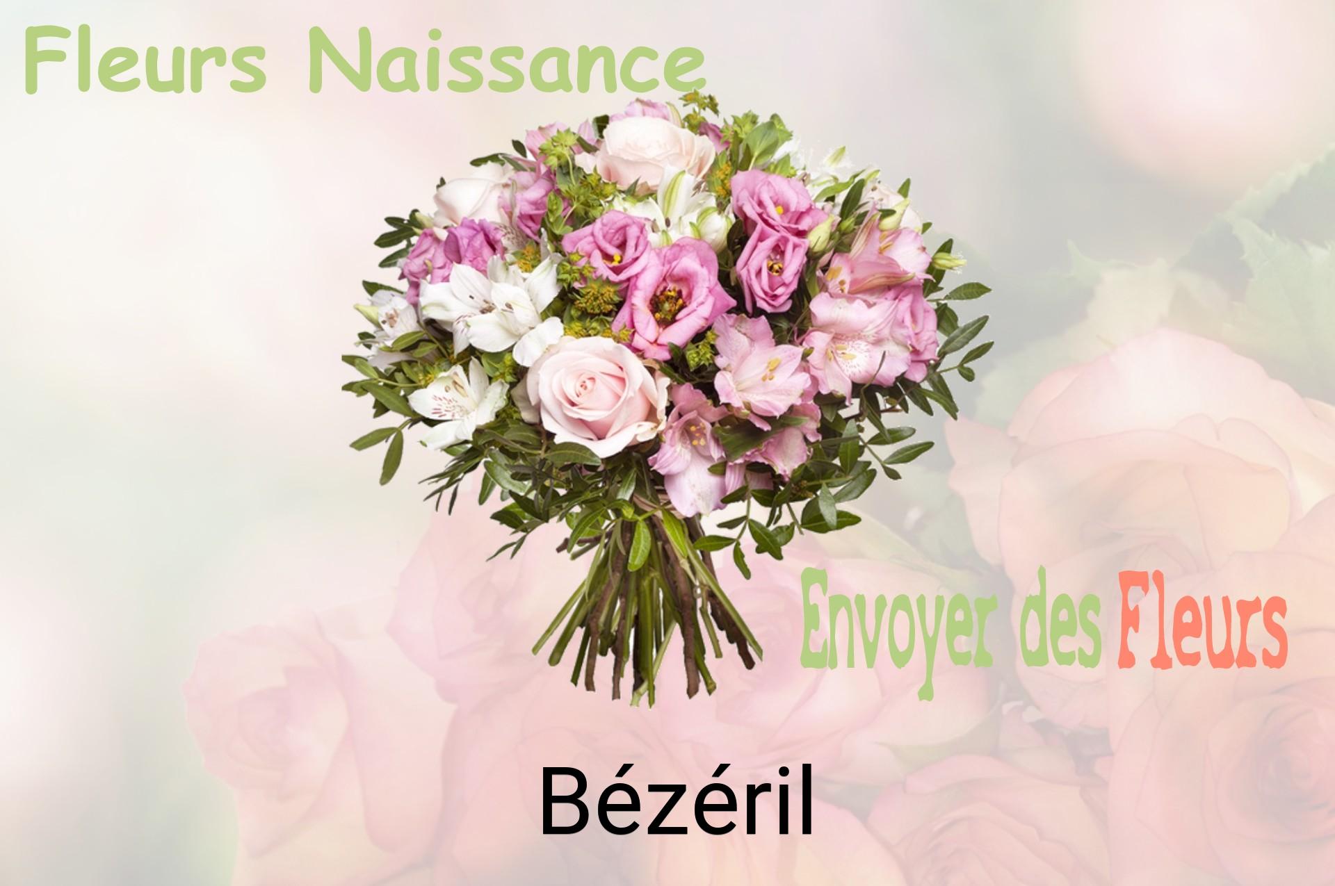 Bouquet de fleurs de naissance livré à Bézéril